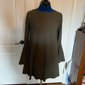 ALTAR’D STATE✨Dark/Hunter/Forest Green Long Sleeve Wide Wrist Dress Size Small